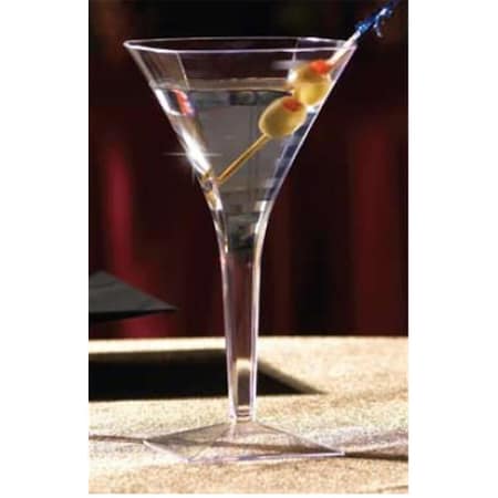 Gb Gifts 8Oz 1Pc Square Clear Martini Glass, 72PK GB284345